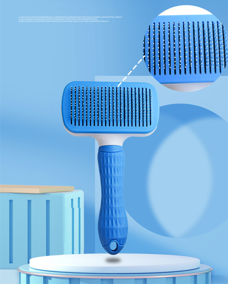 Button Pet Hair Removal Comb 7